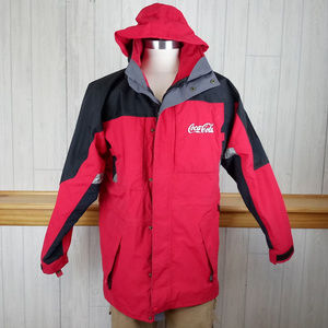 *Coca Cola Red Embroidered Fall / Spring Jacket